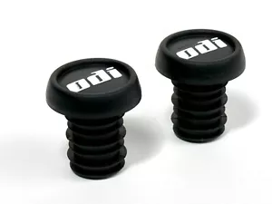 2X New ODI BMX Bicycle Handlebar "THUG PLUGS" Bar Ends PAIR Black Mountain Bike - Picture 1 of 6