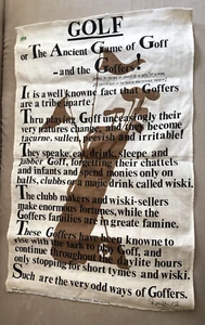 Nuevo Ulster Irlanda Irlandesa Todo Lino Toalla de Té Golf El Antiguo Juego Poema 18 x 28" - Imagen 1 de 12