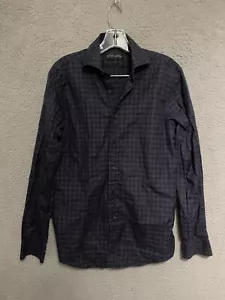 Ralph Lauren Black Label Button Up Size 15 Shirt Long Sleeved Men’s Plaid Cotton - Picture 1 of 5