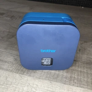 Brother PT-P300BT Blue P-Touch Cube Bluetooth Wireless Mobile Label Printer - Picture 1 of 6