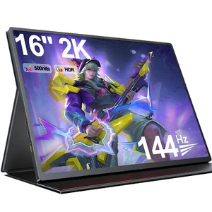 16" 2K 144Hz Portable Monitor Gaming Monitor Display For PC Mac Xbox Switch PS 5 - Picture 1 of 10