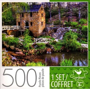 500 Piece Little Rock Old Mill Colour Jigsaw Puzzle Scenic Puzzles 27.94x35.56cm - Picture 1 of 4