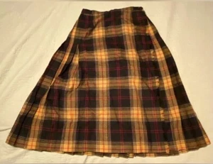Gonna kilt donna Aljean Laine 100% lana taglia 6 a quadri - Foto 1 di 5