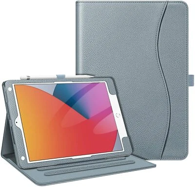 Funda inteligente de cuero con bolsillo magnético para iPad 9.ª generación/8.ª generación/7.ª generación 10,2"" Foto 1 de 4