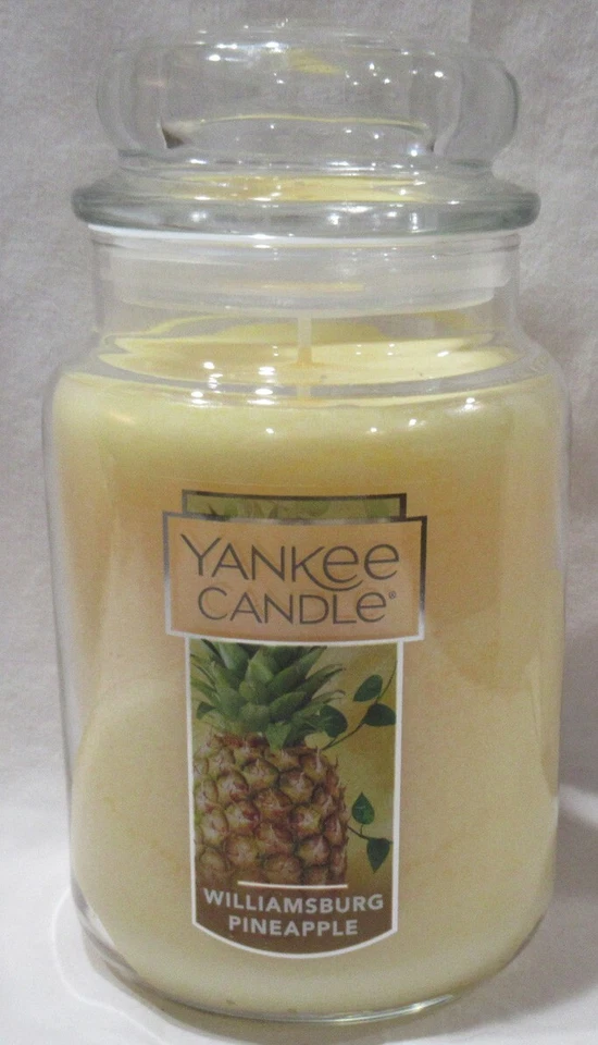 Yankee Candle Williamsburg Pineapple 22 Oz Jar Housewarmer Collectors Edition