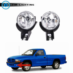 LH&RH Side Fog Light Lamp For 1997-2000 Dodge Dakota 1998-2000 Dodge DURANGO