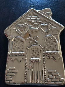 Vintage Clad Copper Gingerbread House Cookie Mold - Hanging Hook - Picture 1 of 11