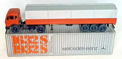 Camión remolque tractor cubierto Mercedes Benz 1632/1932 escala 1/50 NZG #186 Foto 1 de 4