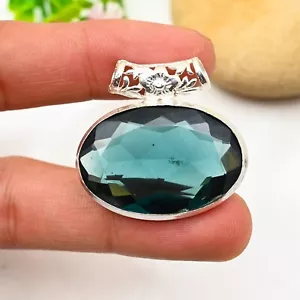 Amazing Alexandrite Gemstone Pendant 925 Sterling Silver Handmade Jewelry Gift - Picture 1 of 5