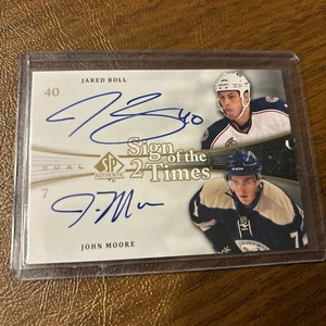 2011-12 SP Authentic Sign of the Times Dual Jared Boll & John Moore Rookie Auto - Picture 1 of 2