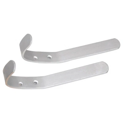 DOUBLE ROBE HAT AND COAT HOOKS ALUMINIUM (x5) - Image 1 of 2