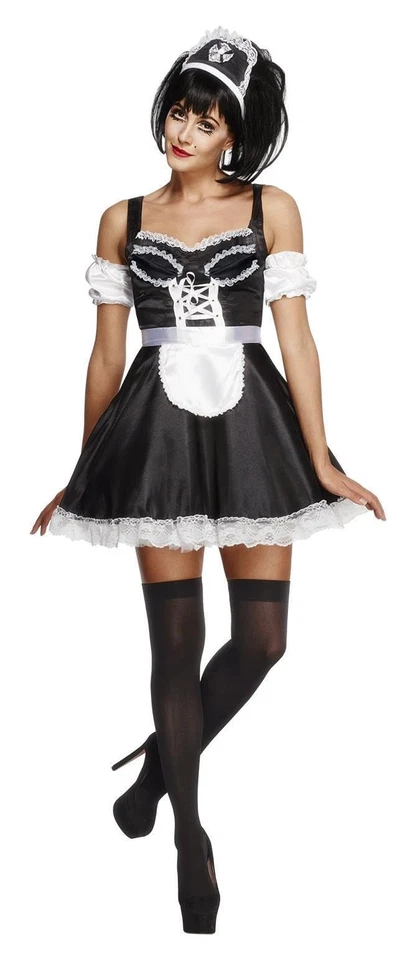 Smiffys Fever Flirty French Maid Costume. 31212m