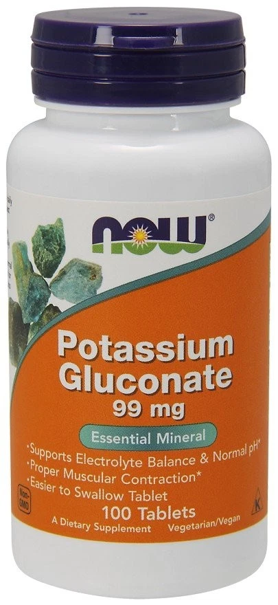 Gluconato de potasio Now Foods 99 mg 250 comprimidos Foto 1 de 1