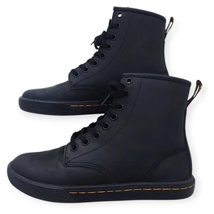 Botas informales Dr. Martens Sheridan para mujer 5 negras mate veganas zapatillas planas 8 agujeros - Imagen 1 de 20