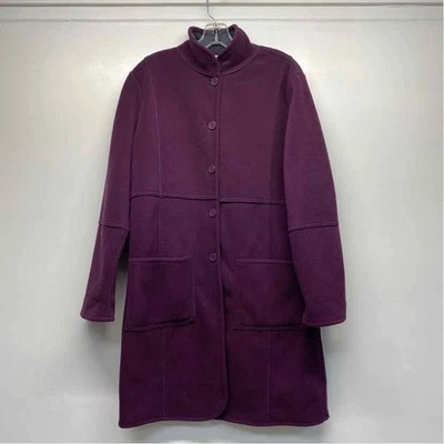 Susan Graver Women's Size XS Purple Solid Button Up Coat - Image 1 of 4