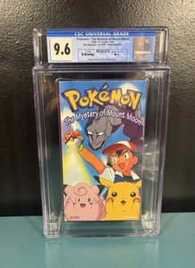 CGC 9.6 A++ Pokemon The Mystery Of Mount Moon VHS Movie Sealed Graded - Picture 1 of 2