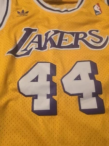 Adidas Hardwood Classics Jerry West Los Angeles Lakers Jersey Size M #44 - Picture 1 of 4
