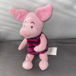 Vtg. Walt Disney World Piglet 9" Beanie Plush Winnie The Pooh Stuffed Animal - Picture 1 of 4