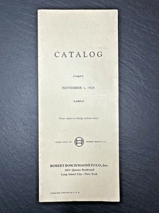 1928 ROBERT BOSCHE MAGNETO CO CATALOG WITH PRICES FP394 - Picture 1 of 10