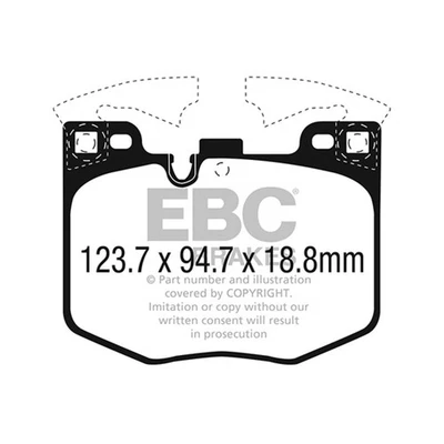 Bremsbelagsatz EBC BRAKES Green Stuff DP22302, Vorne - Bild 1 von 2