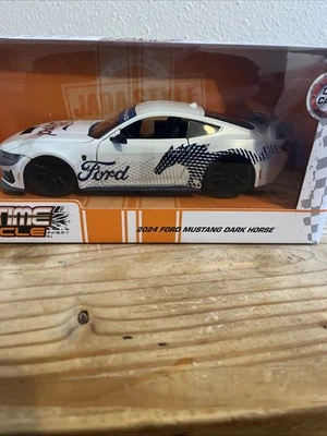 Jada Bigtime Muscle 2024 Ford Mustang Dark Horse Blanco 1/24 Diecast  Foto 1 de 4