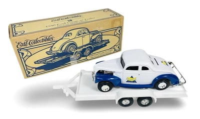#K062 Delta Tire 1940 Ford cupé con remolque ~ 1996 diecast Foto 1 de 4