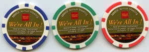 Palmen 3er Set Wells Fargo MMRE Annual We're All In! Chips Las Vegas 2007 - Bild 1 von 2