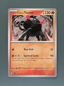Paldean Tauros 018/191 Sv08: Surging Sparks Regular - Picture 1 of 2