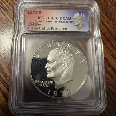 1973-S  Silver ICG -PR70 DCAM ONE DOLLAR  (Lot #013) - Image 1 of 4