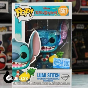 Funko Pop! Diamond Collection: Luau Stich -  Hollywood Exclusive & Pop Protector - Picture 1 of 2