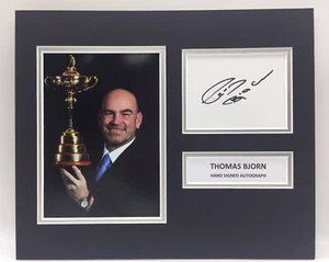 RARE Thomas Bjorn Golf Signed Photo Display + COA AUTOGRAPH MASTERS RYDER CUP - Picture 1 of 3