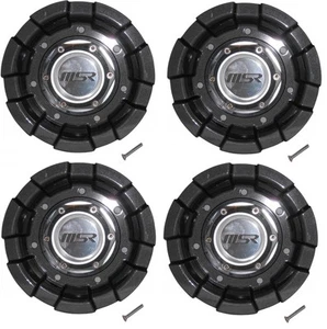 4 CAP DEAL MSR 105 GUNMETAL GREY GRAY WHEEL RIM CENTER CAPS 3222 REPLACES 3172B - Picture 1 of 1