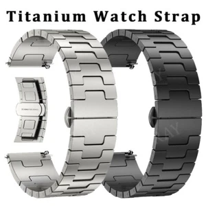 For Samsung Galaxy Watch 46mm Huawei GT 5 Pro 4 3 2 Amazfit Titanium Band Strap - Picture 1 of 26