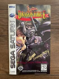 Dragon Force Sega Saturn CD Manual Only