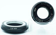 Jupiter-8 LTM Leica Thread M39 50 mm f2 Vintage Lens Black w/ Sony E adapter