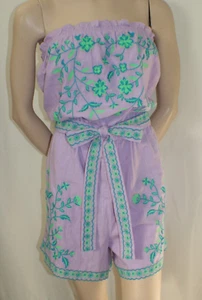 Lilly Pulitzer Jene Romper Purple Iris #010645 Sleeveless Size L NWT - Picture 1 of 10