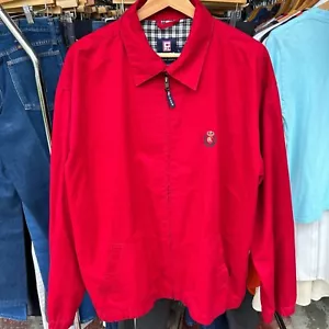 Vintage 90s Chaps Ralph Lauren Zip Up Jacket Sz L - Picture 1 of 3