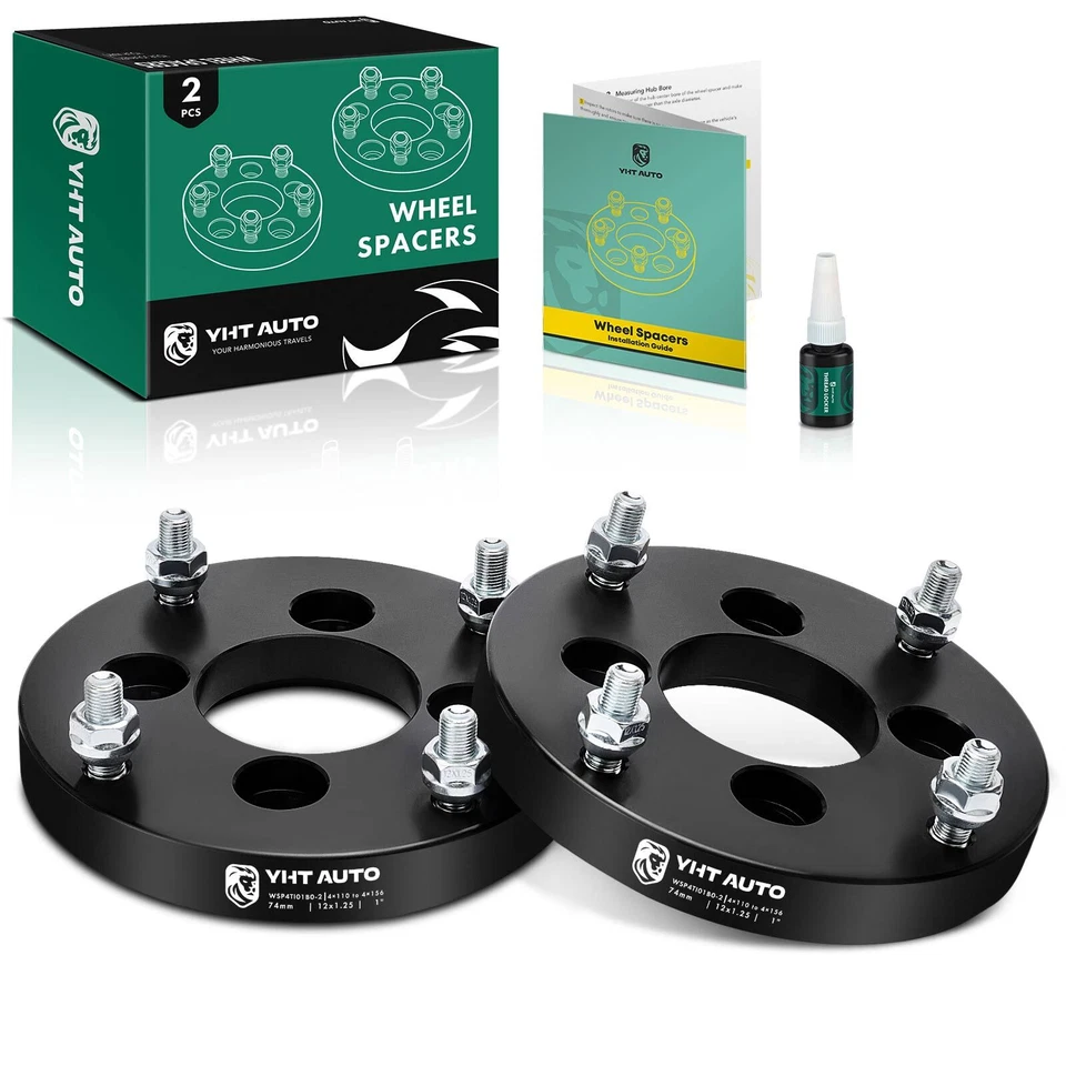 2x 4x110 a 4x156 ATV Adaptador Rueda M12x1.25 Tacos 74mm 1" para Honda Bombardier Foto 1 de 4