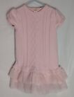 Gymboree Girls Pink Sweater and Tulle Dress Size 6 Short Sleeve Pullover
