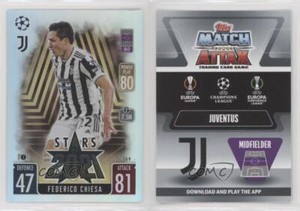 2021-22 Topps Match Attax UCL Extra Stars of 2021 Federico Chiesa #STA9
