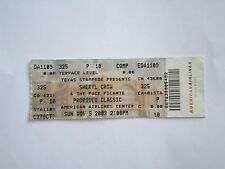 Sheryl Crow Concert Ticket Stub-2003-"Steve McQueen"-"Soak Up the Sun"-Dallas,TX