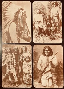 Lot: 4 Native Americans Postcards Old West Collectors Series Indians - Unposted - Picture 1 of 3