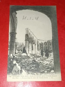 CPA MILITARIA - Eglise de Pervyse après le bombardement - Imagen 1 de 2