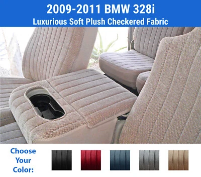Fundas de asiento de felpa para BMW 328i 2009-2011 Foto 1 de 4