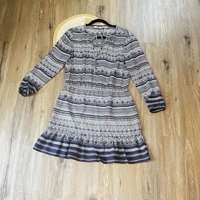 VERONICA BEARD Agathe Prussian 100% Silk Mini Dress - Image 1 of 4