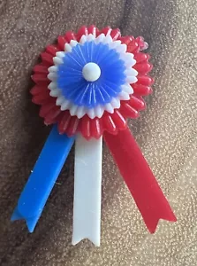 Vintage WW II Mothers Victory Pin Cockade Rosette Celluloid Hat Pin - Picture 1 of 8