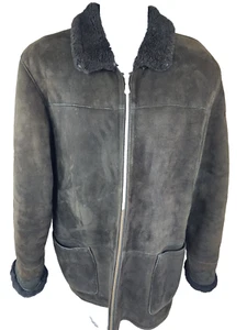 Dominic Bellisimo Men's Shearling Sheepskin Suede Fur Jacket Coat M Canada - Picture 1 of 17