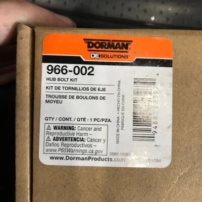 Kit de parafusos de suporte de rotor e pinça de cubo Dorman 966-002 serve para Ford Transit 250 - Imagem 1 de 3