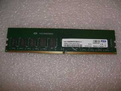 16GB DDR4 ECC Speicher RAM UDIMM 2400 MHz ATP X4C16QE8BNRCME-E-LI1 - Bild 1 von 2