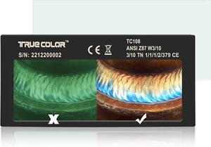 2X4.25 Auto Darkening Welding Lens with Shade 10 True Color Blue Technology - Picture 1 of 7